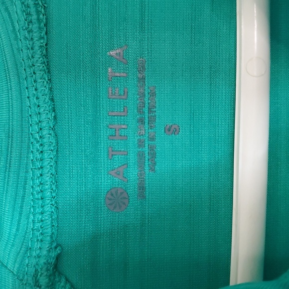 Athleta Crosscurrent UPF 50+ Jacket Size Small Green Ruched Back Pocket - Picture 7 of 13